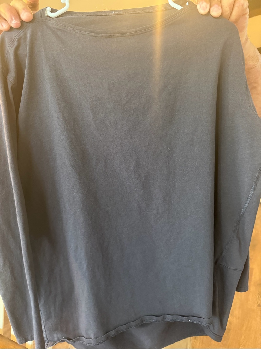 Lululemon Women's Back In Action Organic Cotton Long Sleeve Shirt. Size 6.